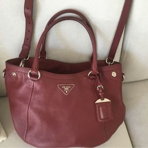 Prada vitello daino crossbody handbag